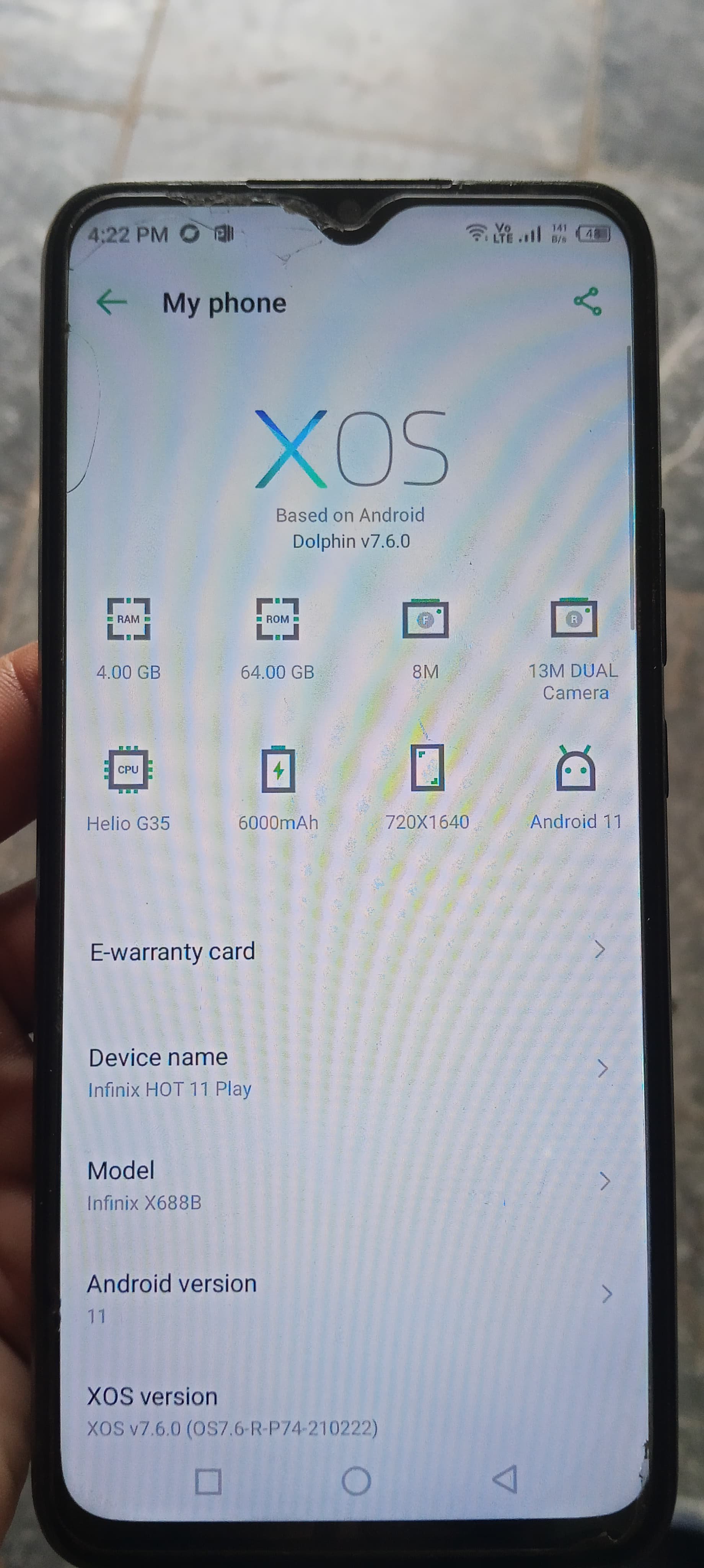 Infinix Hot 11 play 3